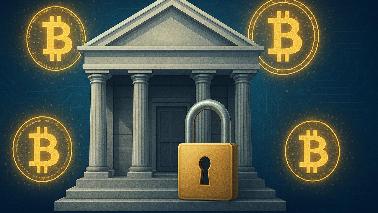 Debanking: Symbolische Darstellung des Konflikts zwischen Banken und Krypto-Unternehmen