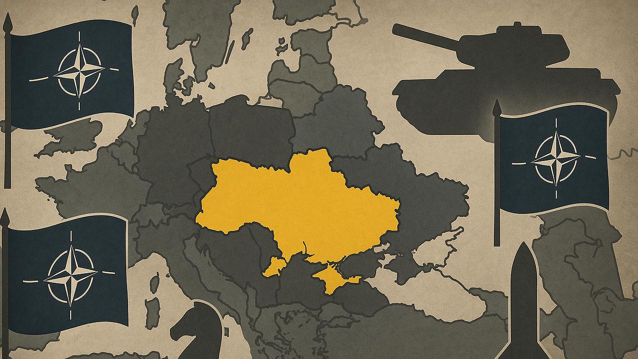 Krieg: Geopolitische Machtverschiebungen in der Ukraine (fiktive Karte)