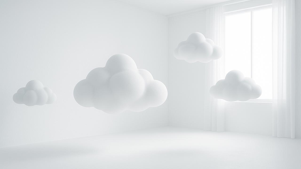 Wölkchen: Alles ist clean. Alles ist weich. Keine Kanten.
