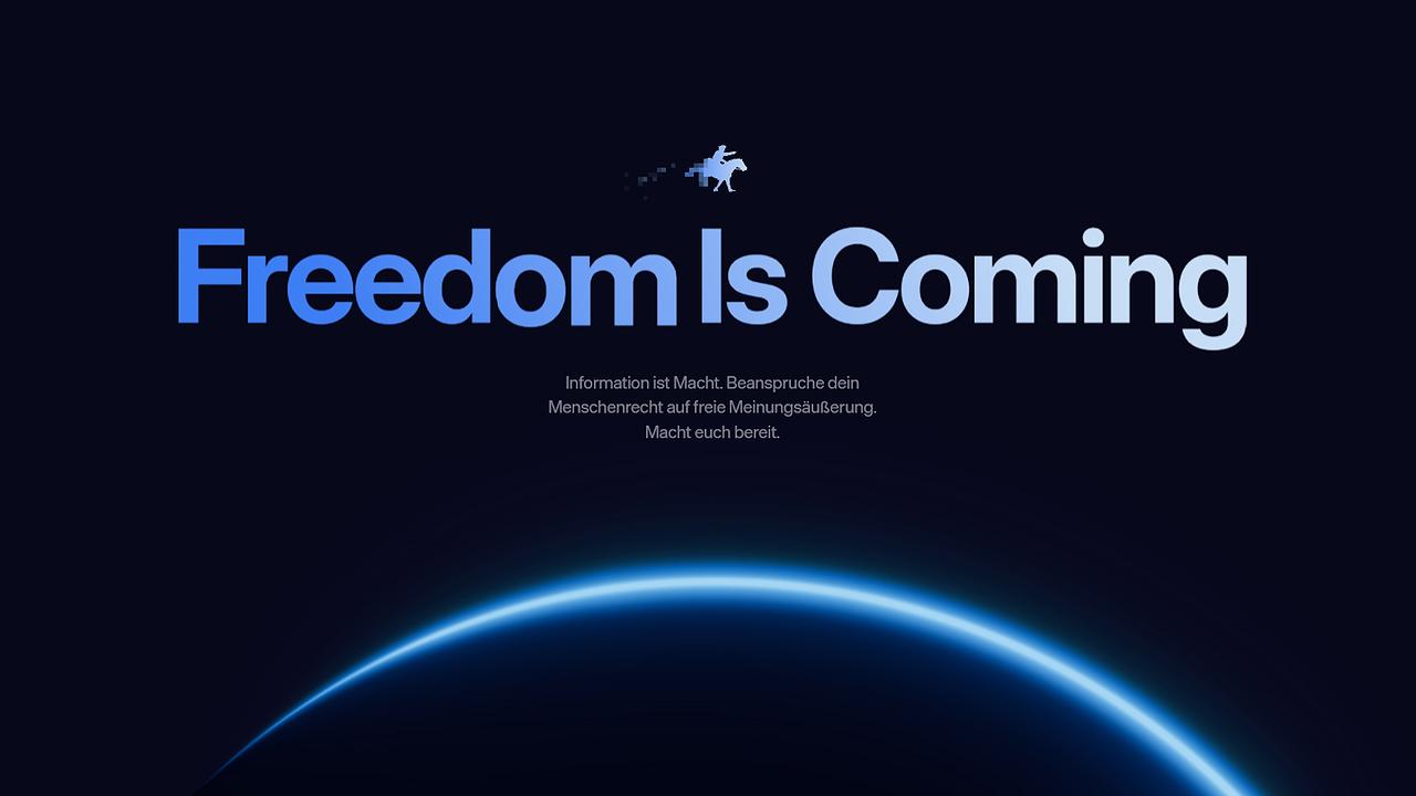 Die Freiheit ist im Anmarsch - wollen wir hoffen, dass der Donald nicht den Fritze macht, sondern sein Versprechen hält!