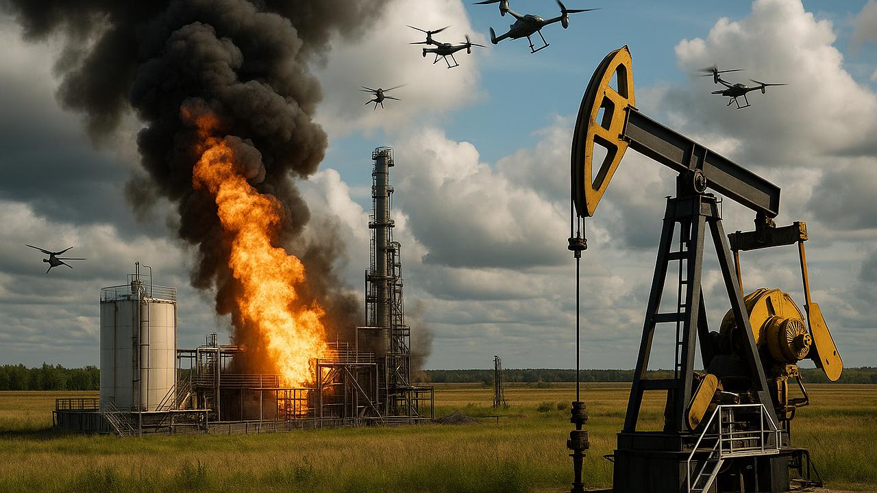 Energie: Zerstörung einer wichtigen Ölpumpstation (KI-Symbolbild)