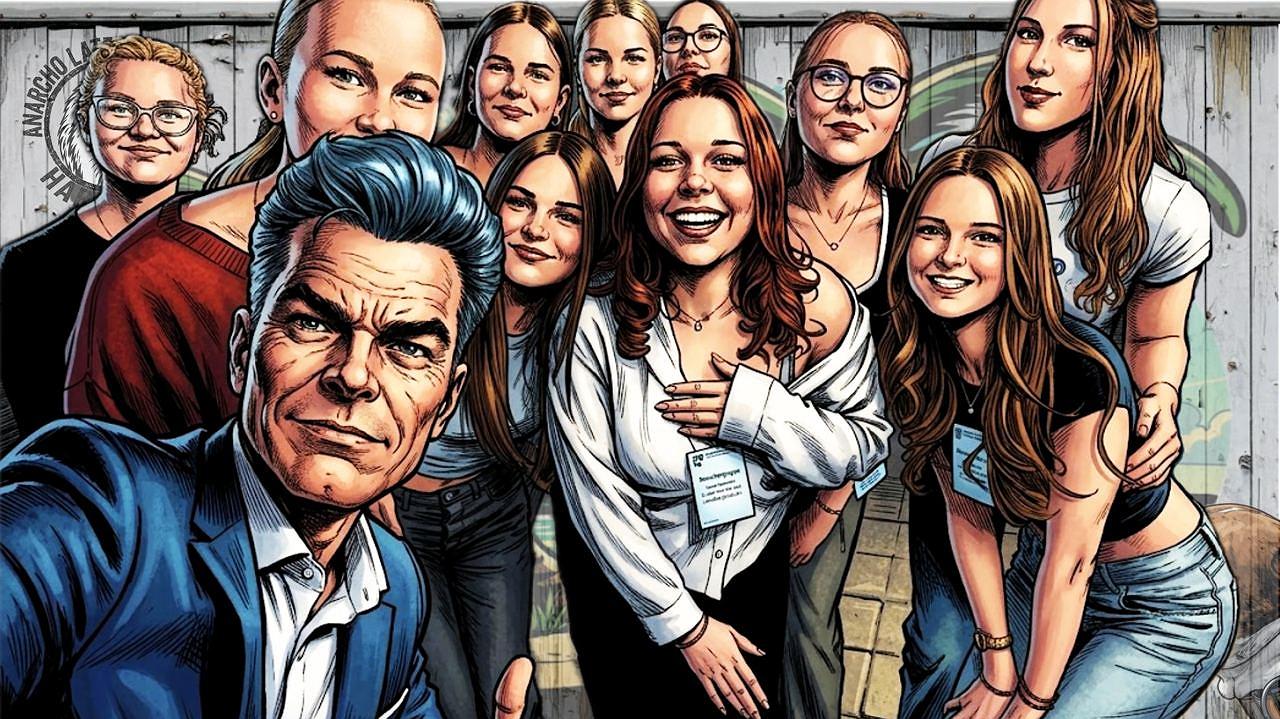 Ob sich die Mädels vom Markgraf-Albrecht-Gymnasiums in Osterburgauch auch ohne Angst vor Kontaktschuld mit unserer Stahlfeder ablichten lassen würden?