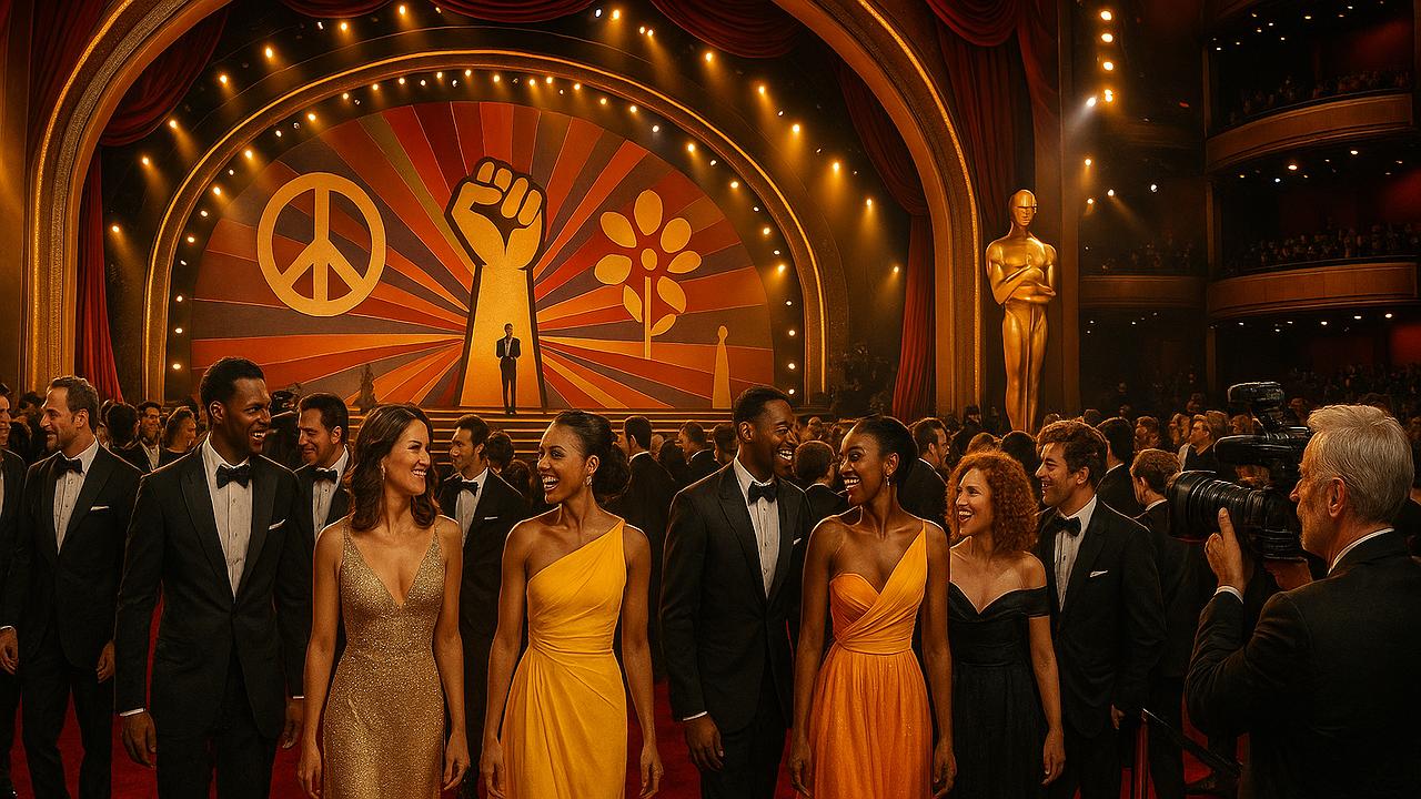 Oscars: Politische und kulturelle Bühne (KI-generiert)