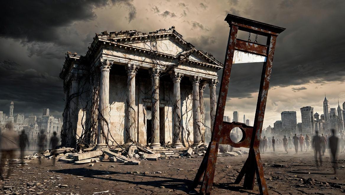 Die Meinungsfreiheit wird zum Schafott geführt - das ist das Ende der Freiheit.