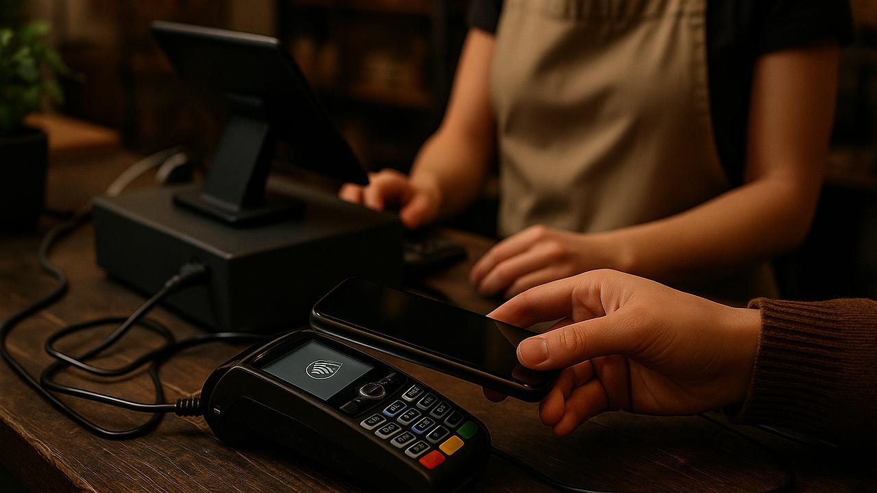 Zahlungsverkehr: Kontaktloses Terminal im Alltag