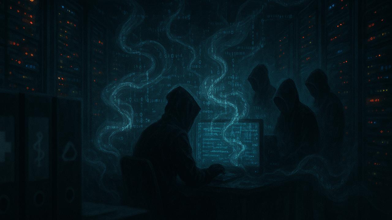 Cyberangriff: Symbolische Darstellung von Datenklau