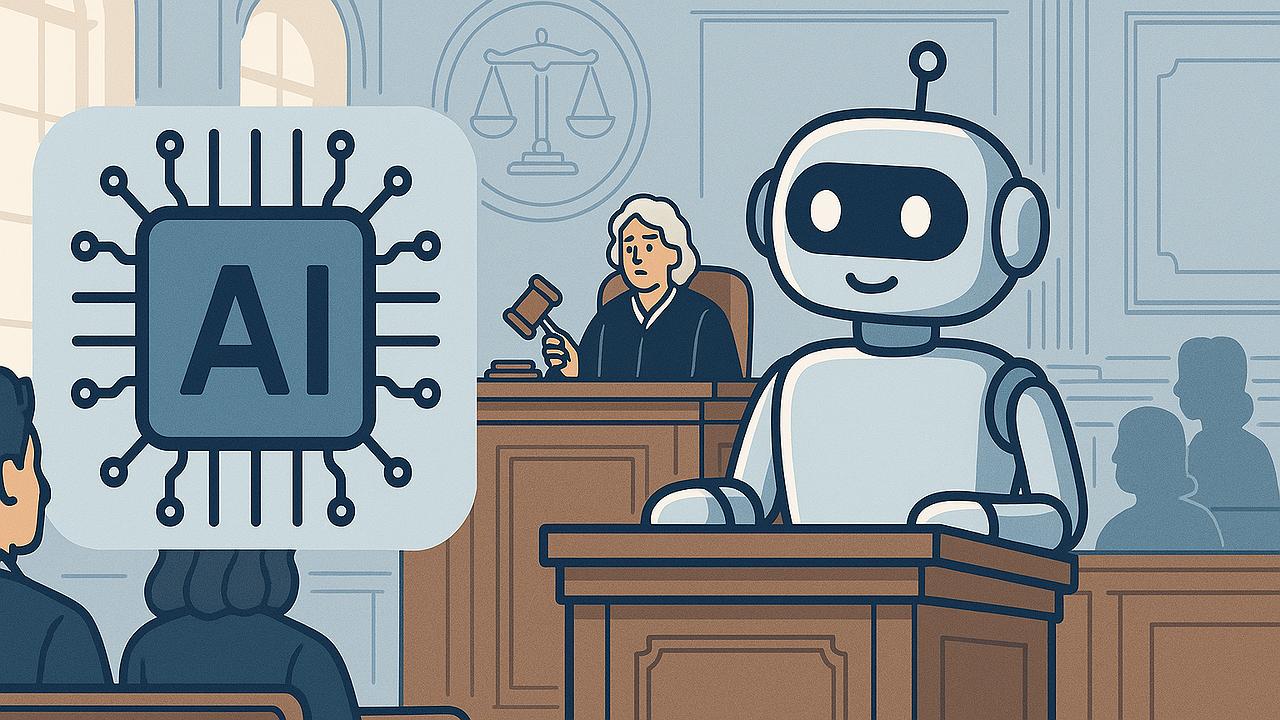 OpenAI Klage: Gerichtsszene mit KI