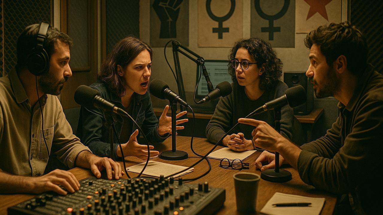 Medien: Lokalradio-Studio mit Aktivismus und Mischpult