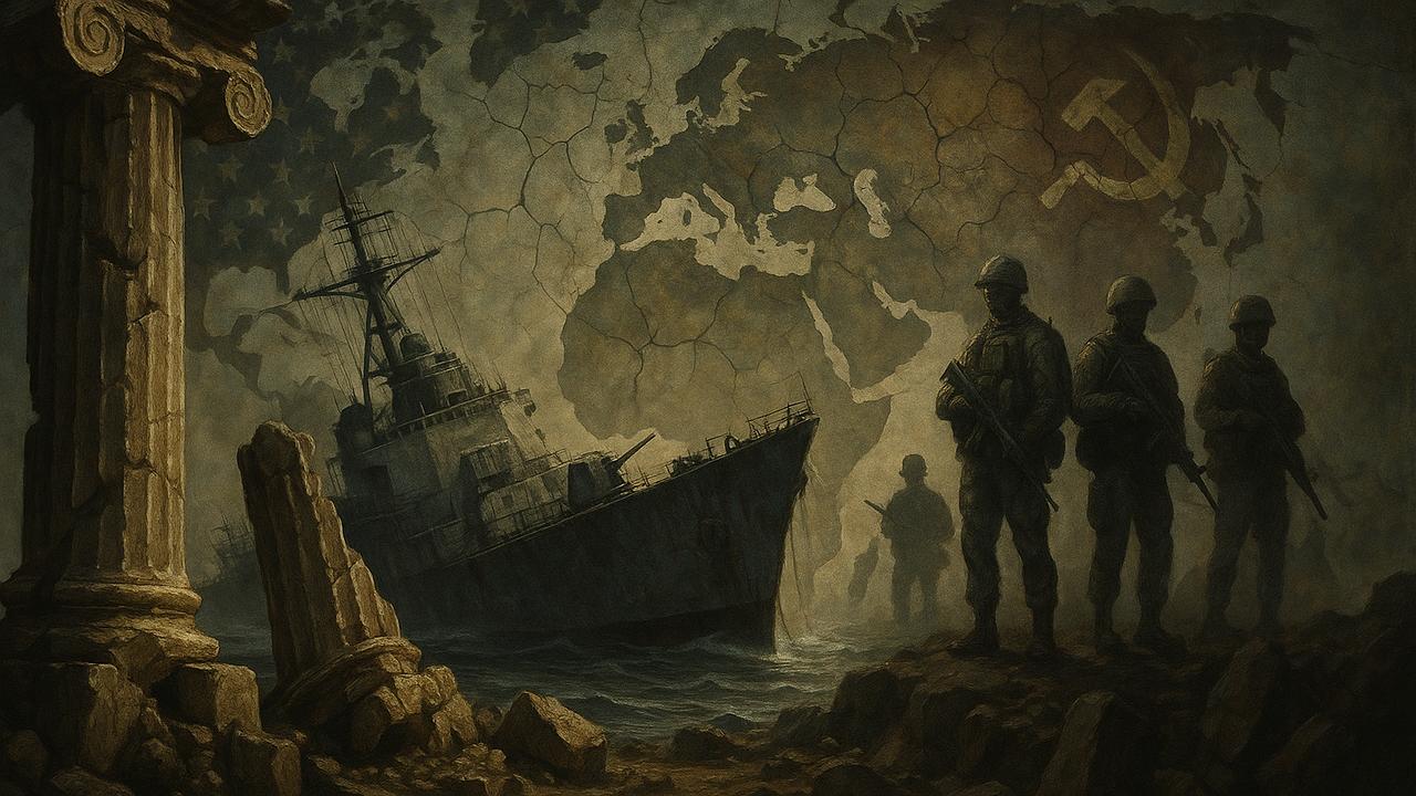 Imperien: Symbolische Darstellung des Niedergangs