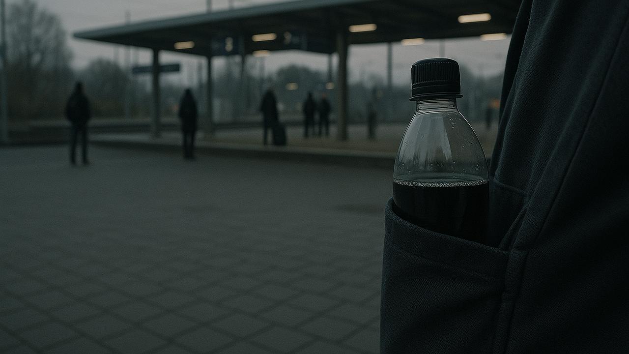 Bahnhof: Leerer Bahnsteig mit verstärkter Präsenz