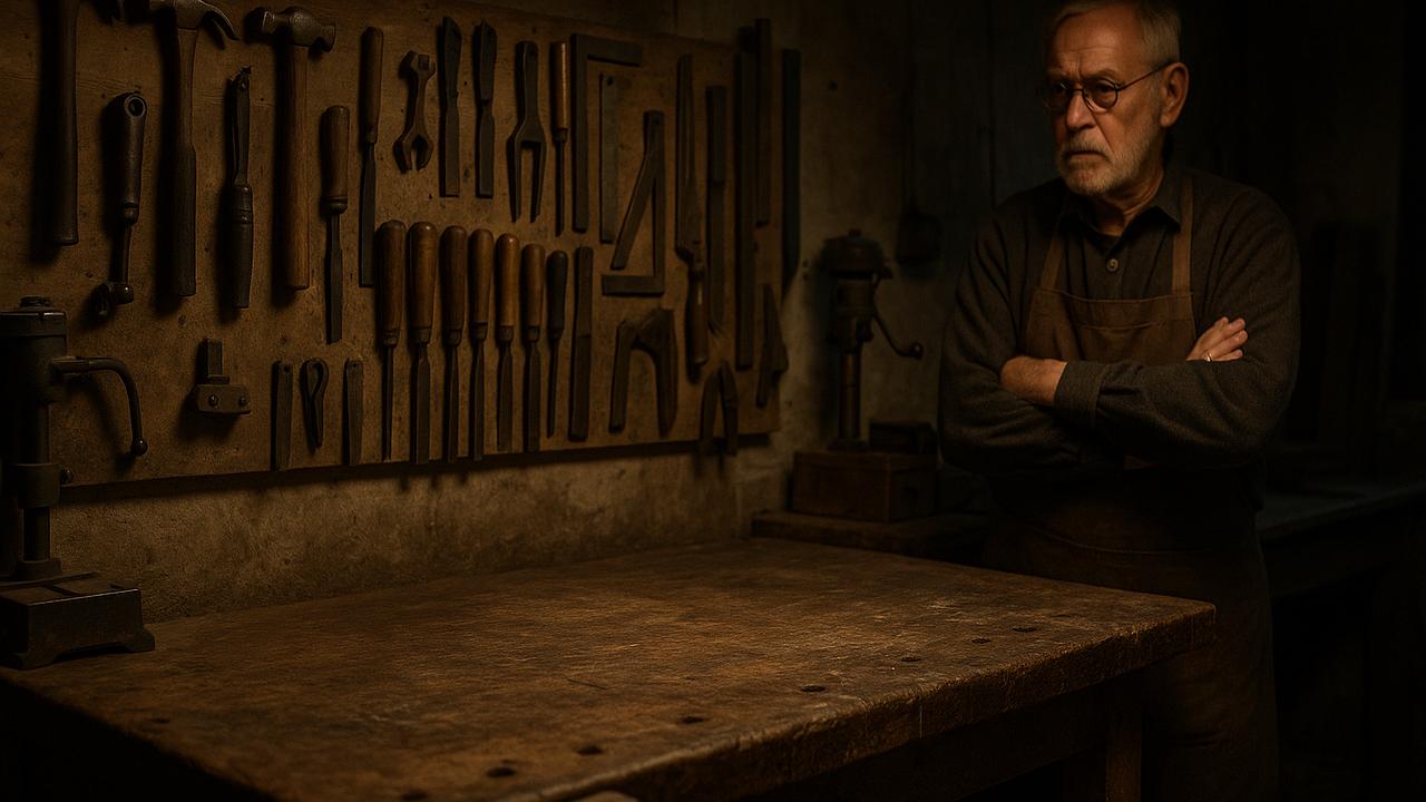 Ausbildung: Leere Werkbank als Zeichen des Nachwuchsmangels