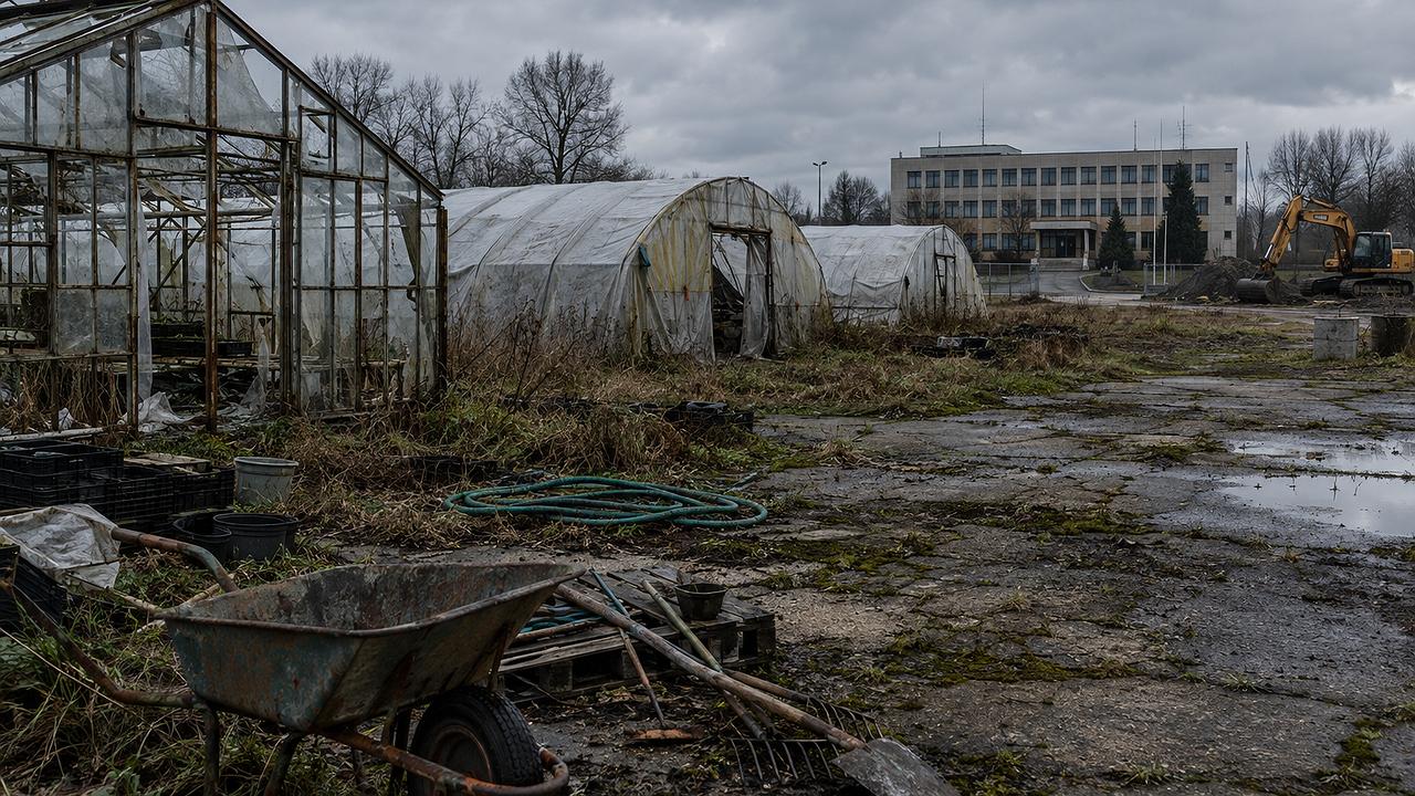 Gartenbau: Verlassene Hallen nach Abrissentscheidung