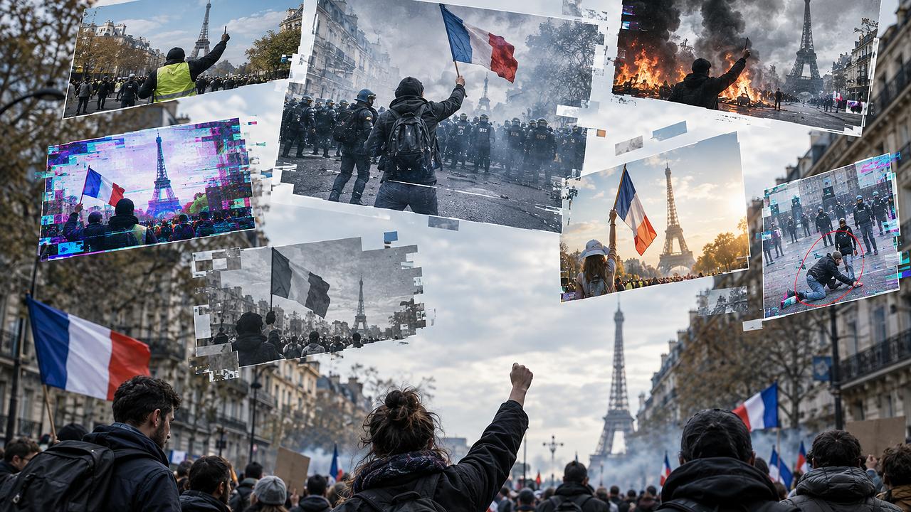 Desinformation: Manipulierte Aufnahmen prägen die Wahrnehmung der Proteste.