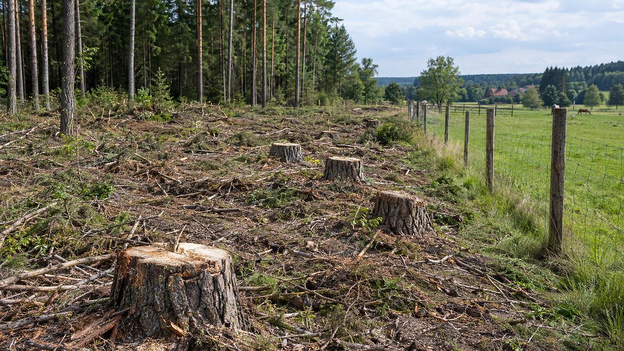 Waldrecht: Auch eine gerodete Fläche kann rechtlich Wald bleiben.