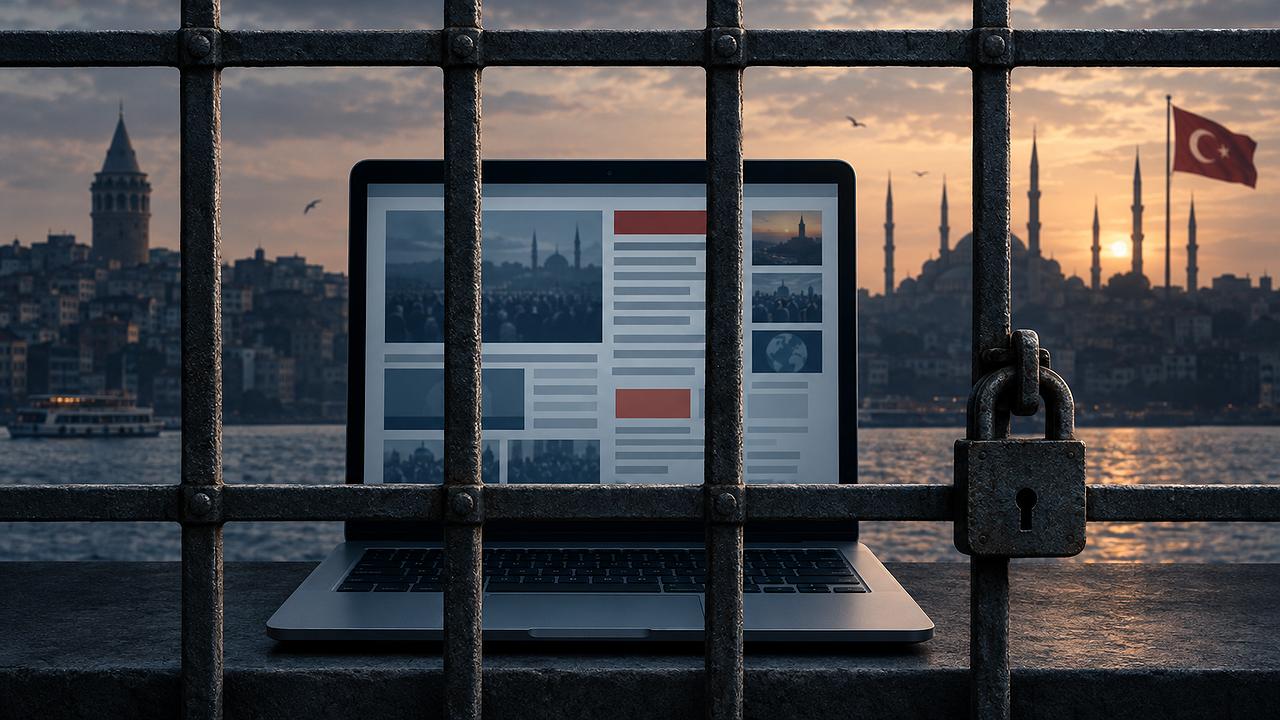 Internetsperren: Unabhängige Nachrichten hinter digitalen Schranken.